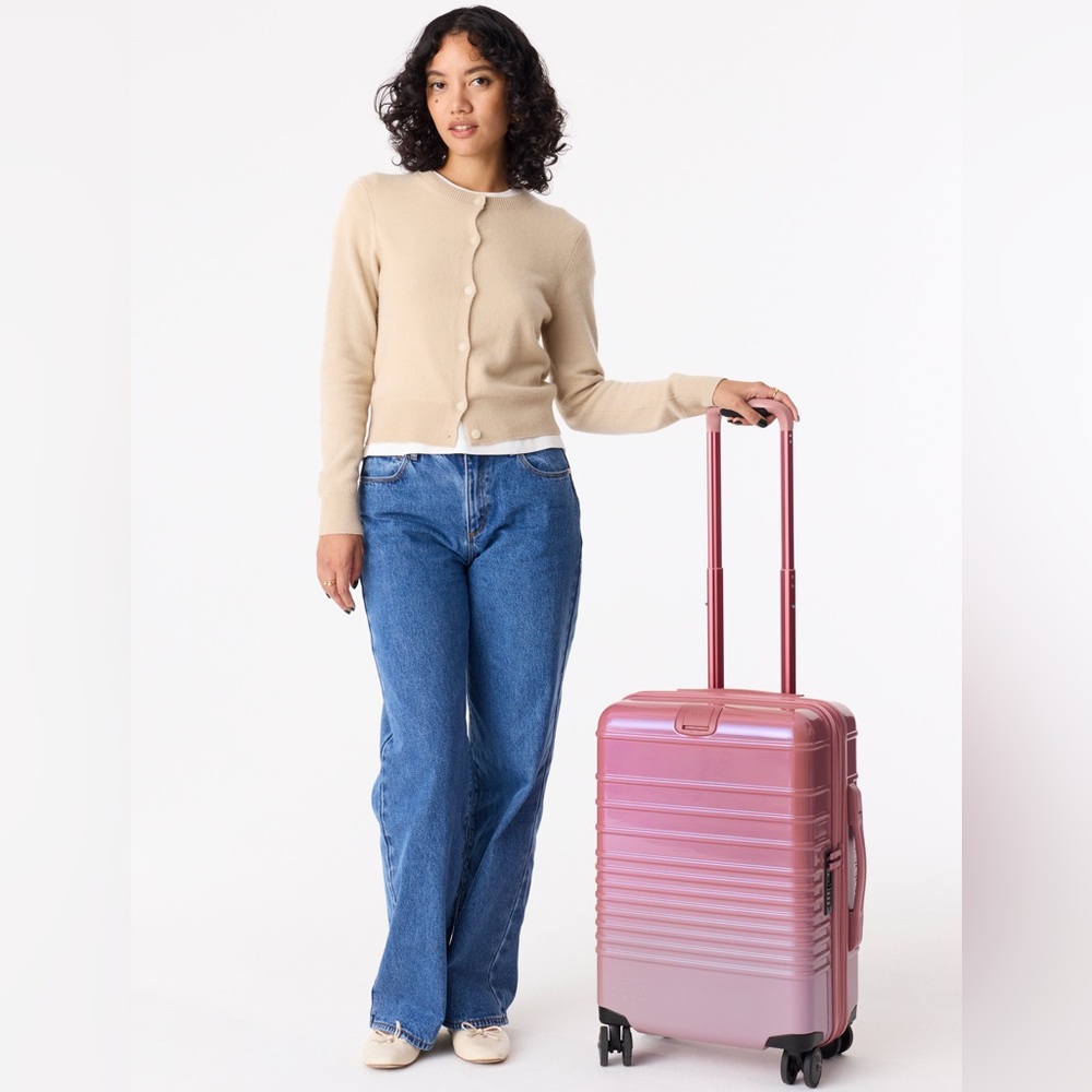 BEIS: The Carry-On Roller in Wicked Pink NWT